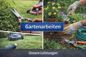 Gartenarbeiten – Hecken schneiden, Rasen pflegen und Pflanzen einsetzen in Wien und NÖ