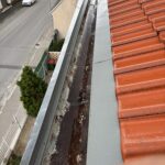 Reinigung der Dachrinne – freier Wasserabfluss Dachreinigung zur Entfernung von Moos und Schmutz