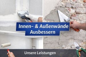 Innen- und Außenwände ausbessern – saubere Wandreparaturen in Wien und NÖ